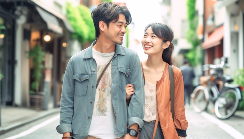 若いカップルの画像