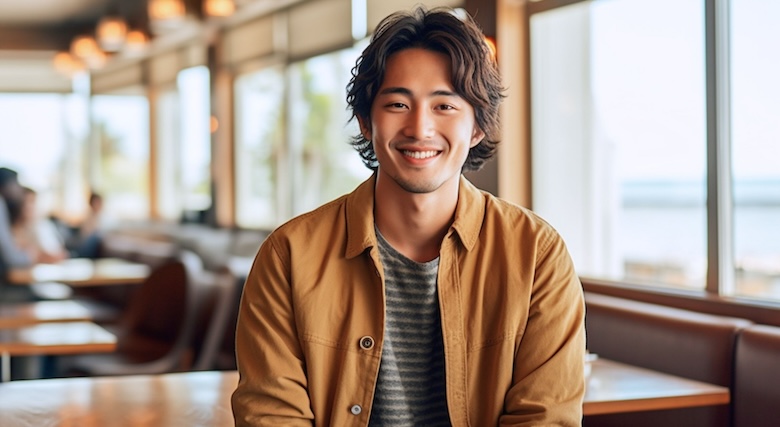 興奮を抑えることができるようになった男性の画像