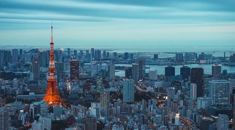 日本の象徴を表す東京タワーの画像