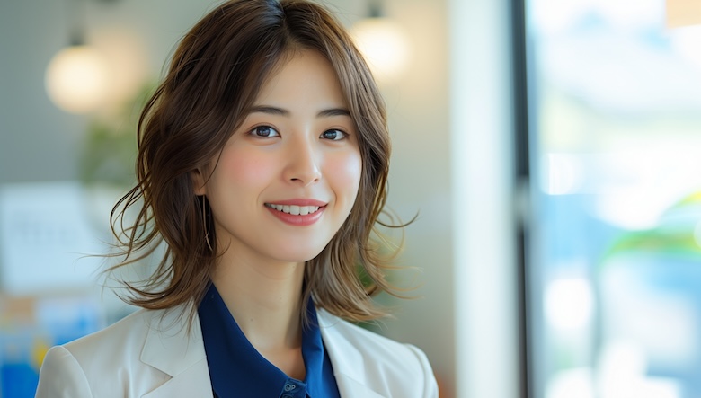 派遣会社の女性担当者の画像