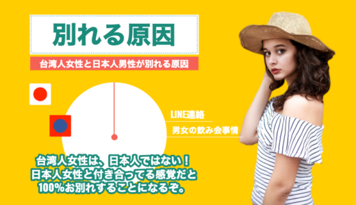 【恋の終わり】日本人男性と台湾人女性が別れる、その原因第一位は？
