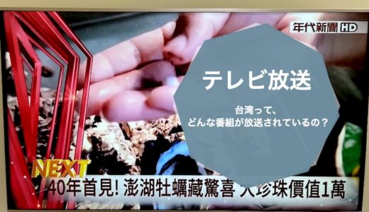 【台湾のテレビ放送について】台湾ってどんな番組が放送されているの？